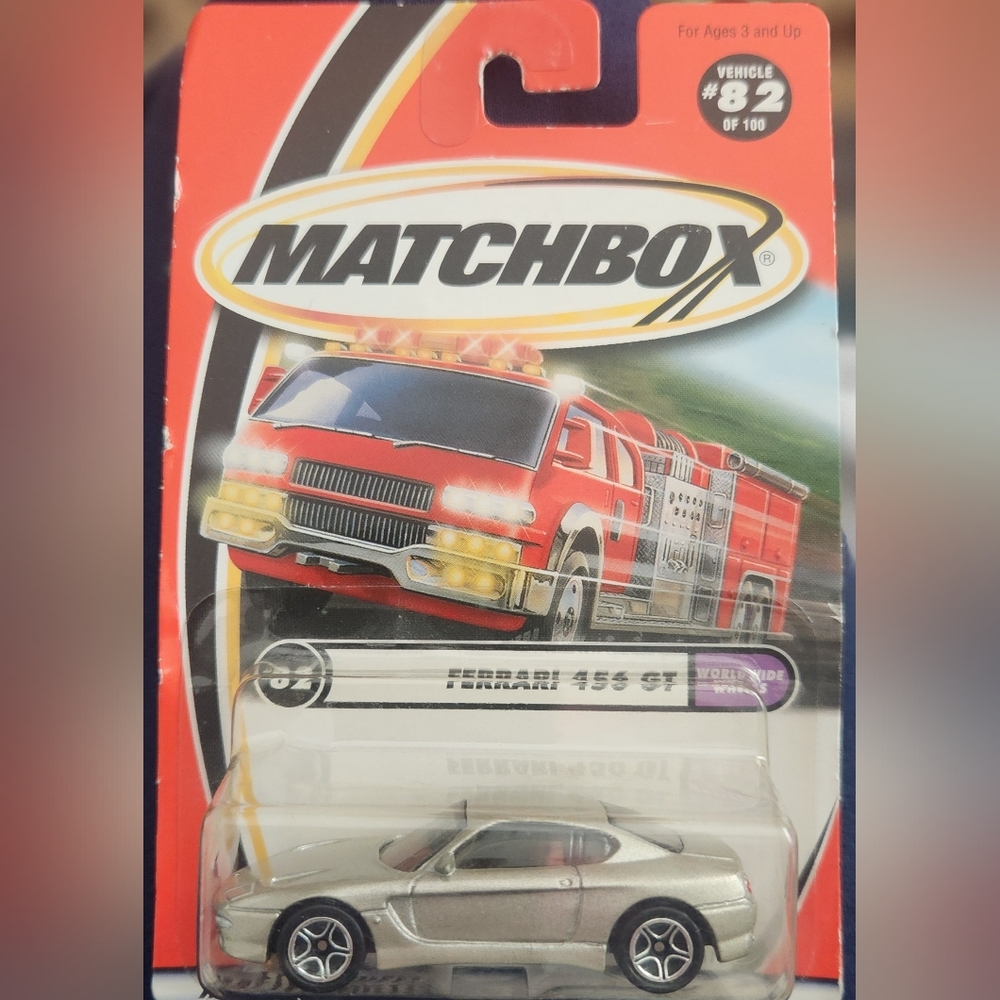 NIP Matchbox Ferrari 456 GT Bronze Body Italian Sports Car Vehicle #82 of 100